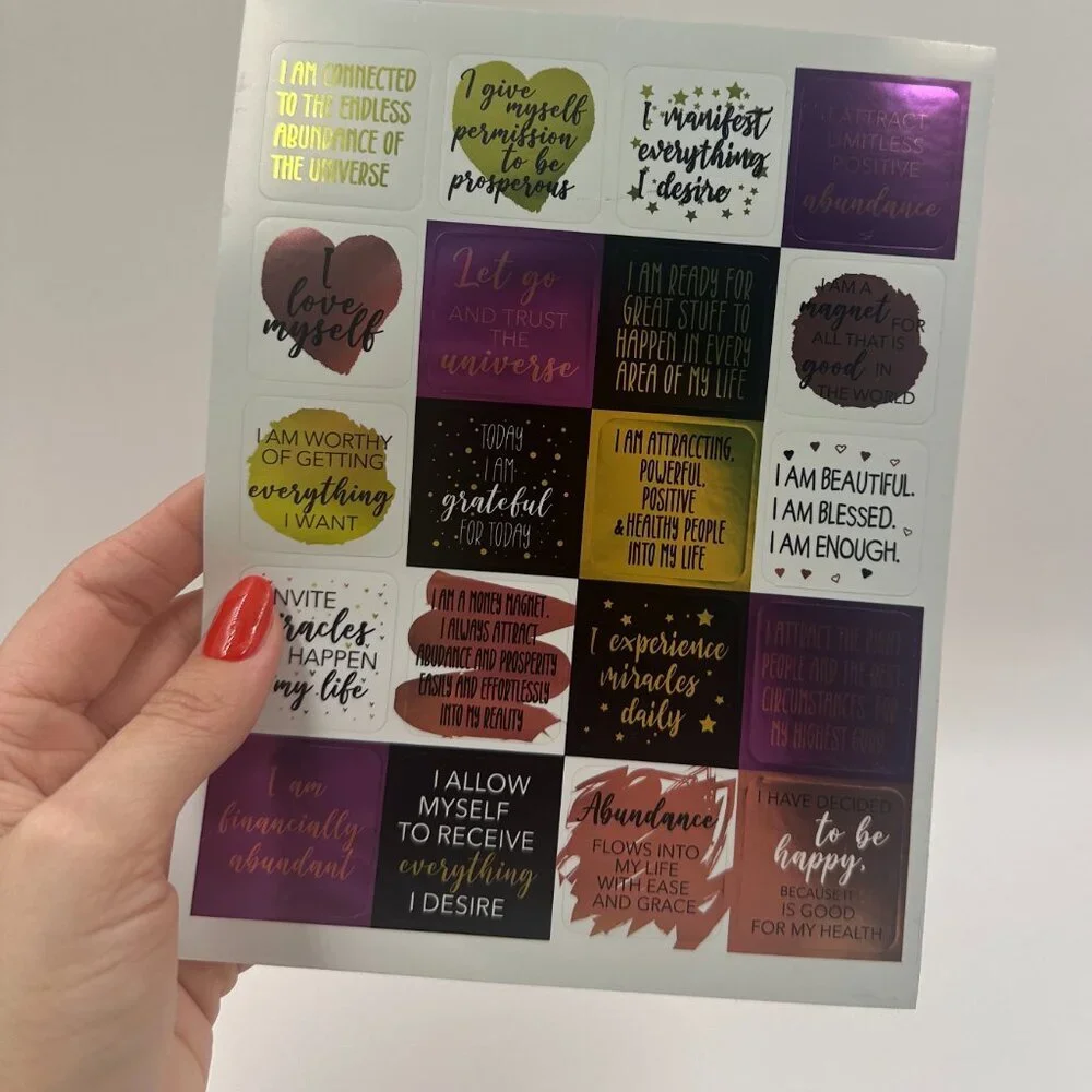 Today Hardcover 2025 Spiral Bound Undated Task Planner Notebook With Stickers